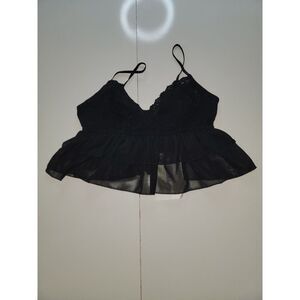 HANKY PANKY  X Lindsi Lane Signature Lace Glam Cami sz L‎ black